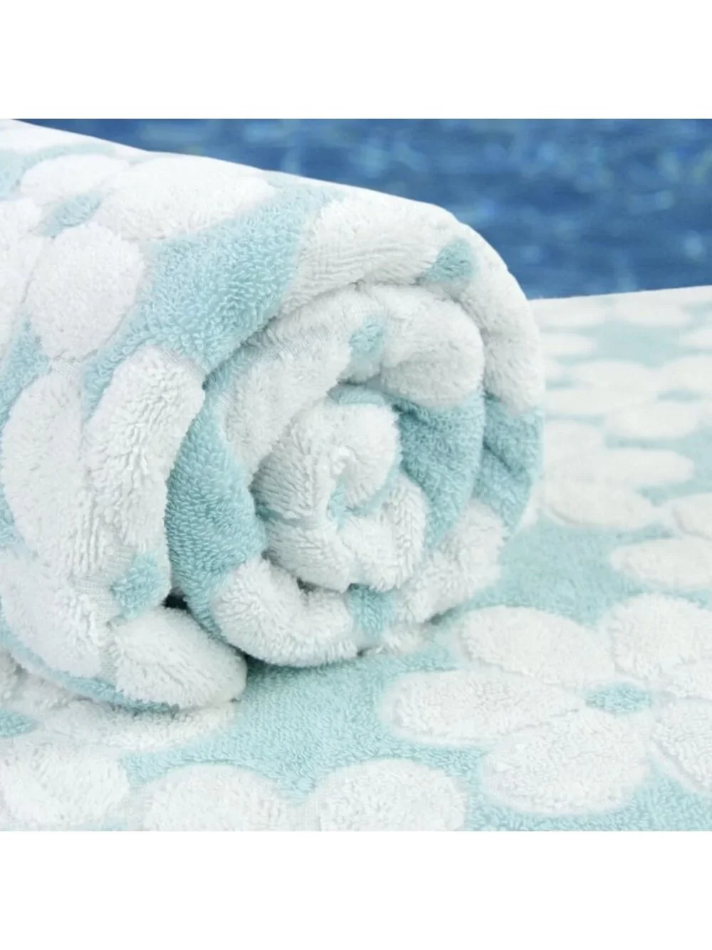 Floral Jacquard Cotton Towels for Bathroom Decor | Soft, Absorbent & Stylish